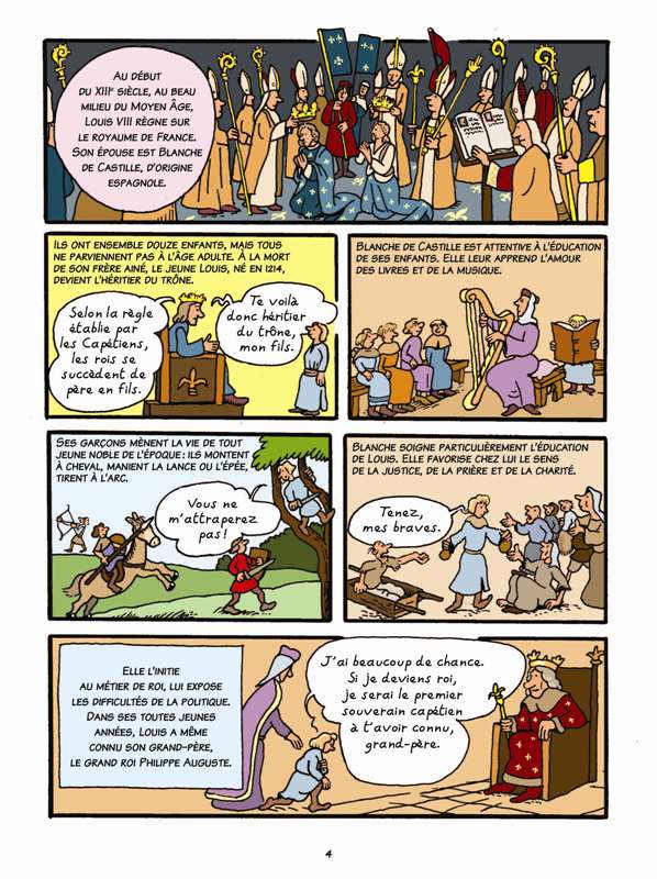 Histoire de France en BD - Saint Louis et le Moyen Âge