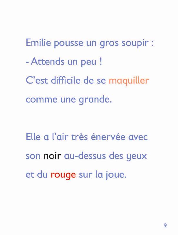 Émilie se maquille