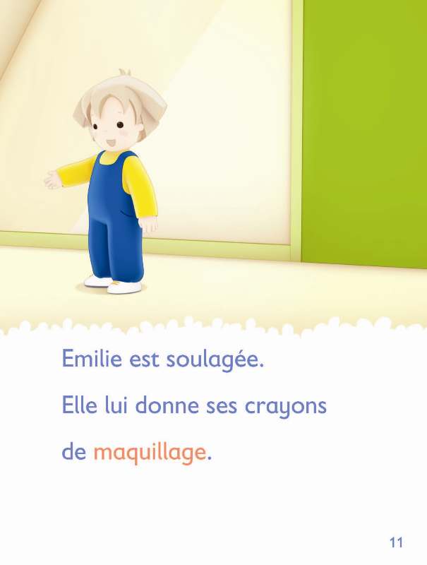 Émilie se maquille