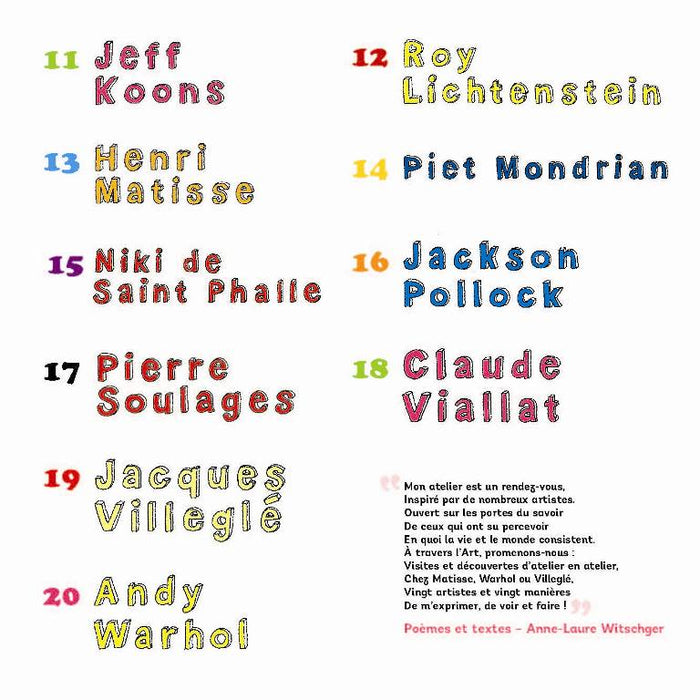 Mon atelier d'artistes