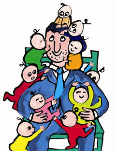 10 enfants et 1 papa