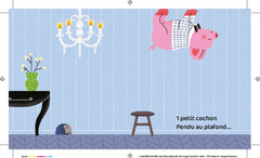 Un petit cochon pendu au plafond
