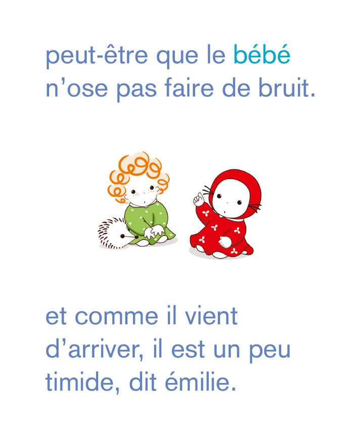 Émilie et le petit bébé