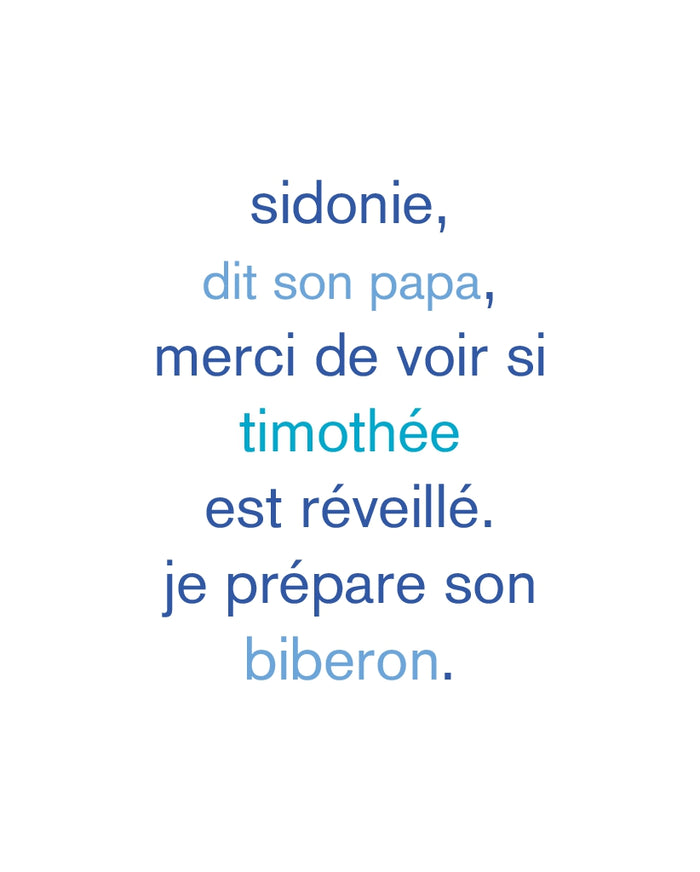 Émilie et le petit bébé