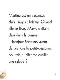 Martine et les lapins du jardin