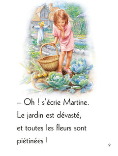 Martine et les lapins du jardin
