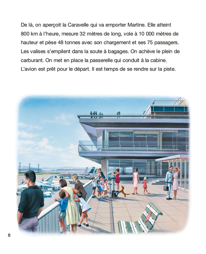 Martine en avion