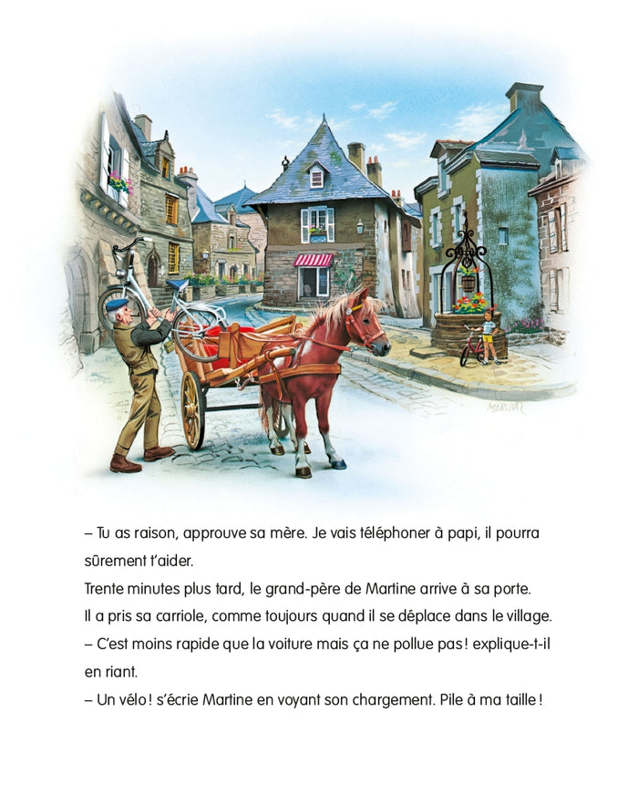 Martine fait du vélo