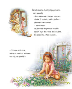 Martine et les lapins du jardin