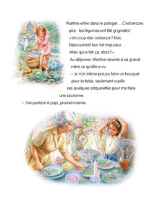 Martine et les lapins du jardin