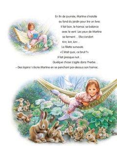 Martine et les lapins du jardin