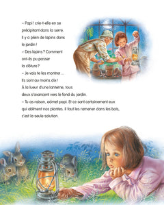 Martine et les lapins du jardin