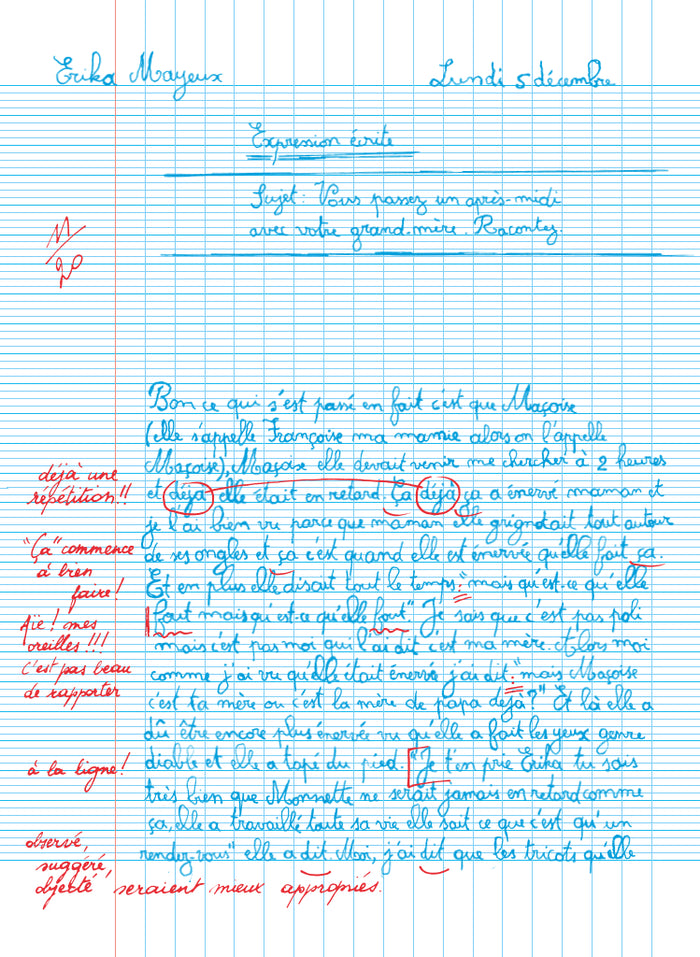 Qui a piqué les contrôles de français ?