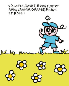 Bleue a de l'imagination