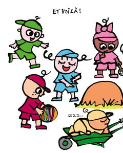 Bleue a de l'imagination