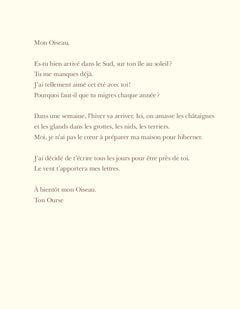 Les lettres de l'ourse
