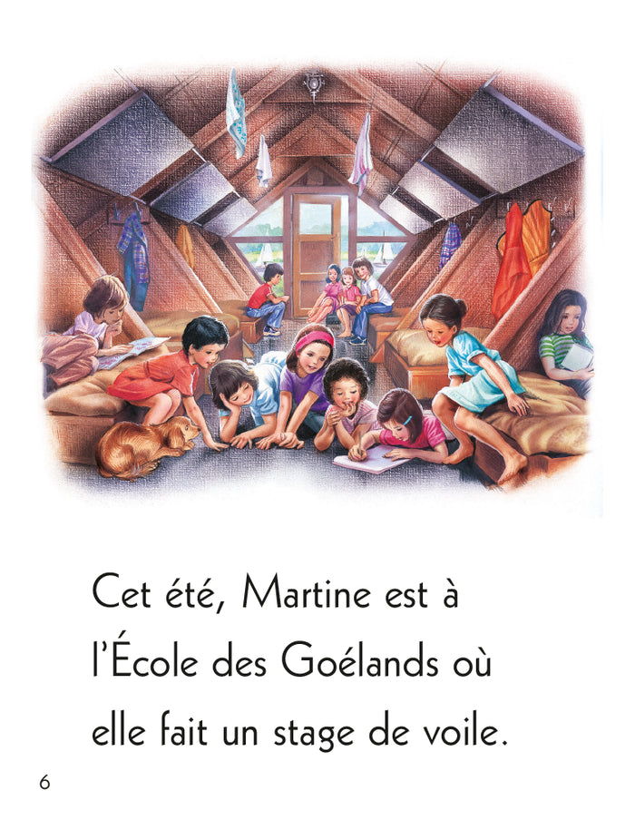 Martine fait de la voile