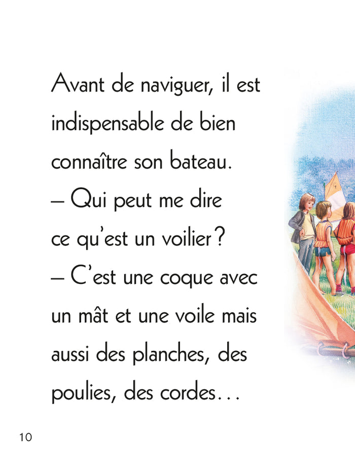 Martine fait de la voile