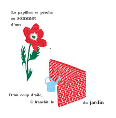 Un papillon sur un chapeau