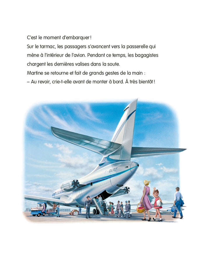 Martine en avion