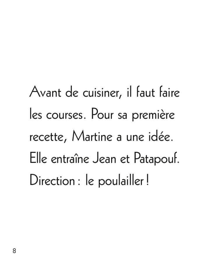 Martine fait la cuisine