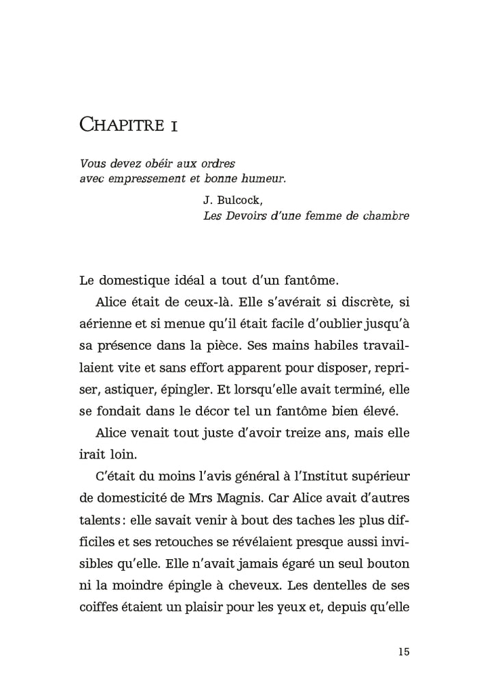 Alice à votre service