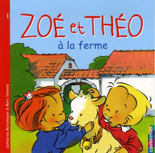 Zoé et Théo à la ferme