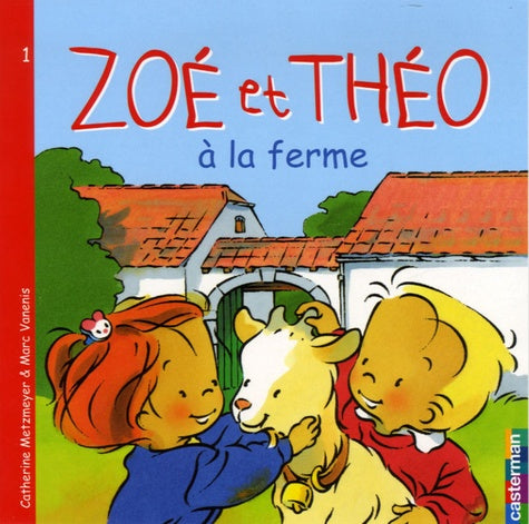 Zoé et Théo à la ferme
