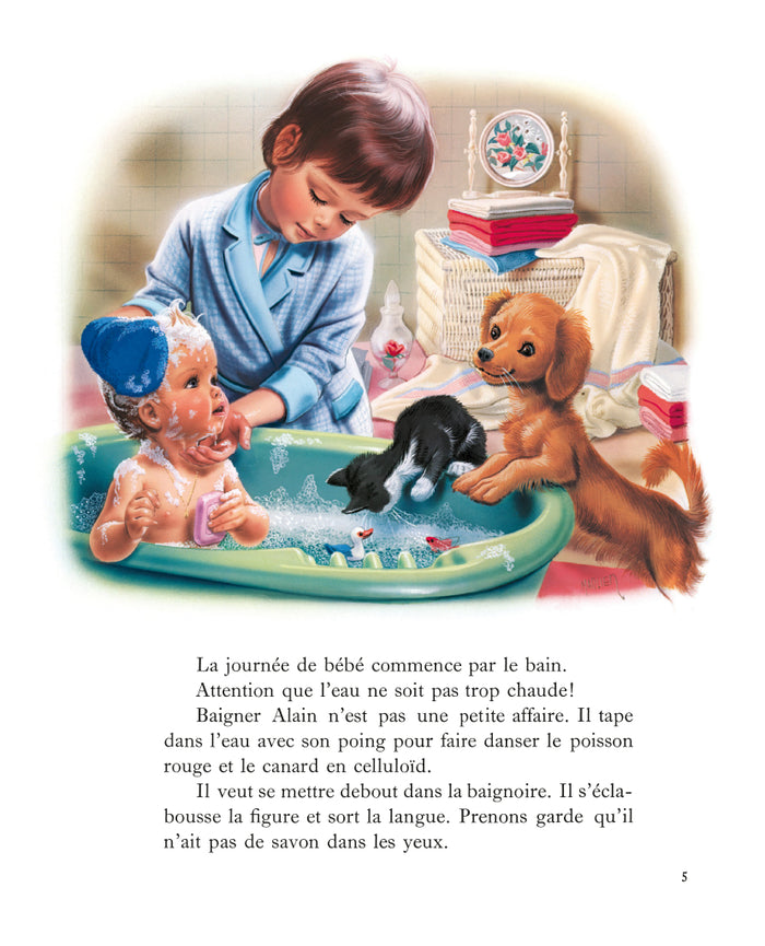 Martine garde son petit frère