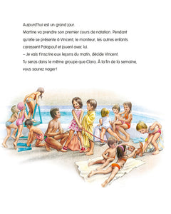 Martine apprend à nager