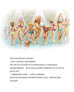 Martine apprend à nager