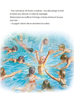 Martine apprend à nager