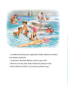 Martine apprend à nager