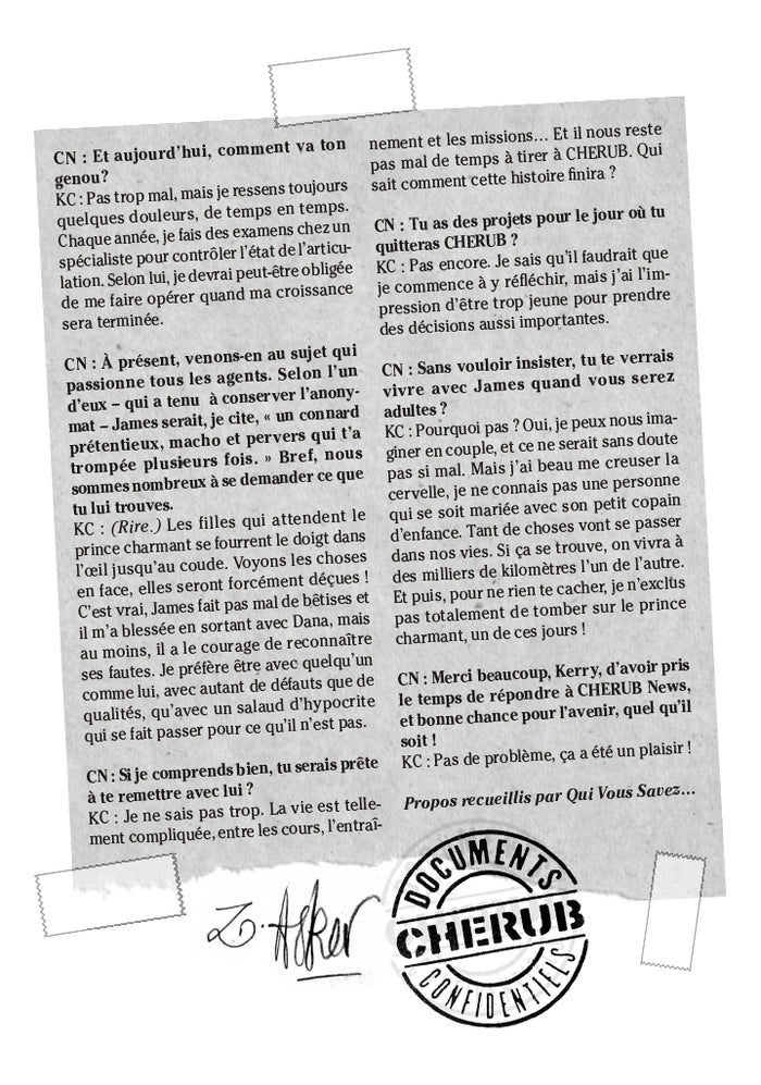 Cherub : Dossiers secrets