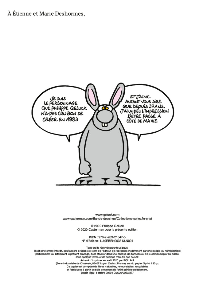 Le chat est parmi nous