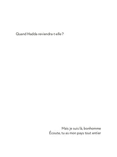 Quand Hadda reviendra-t-elle ?