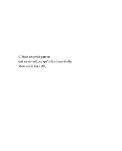 Le petit garçon étoile