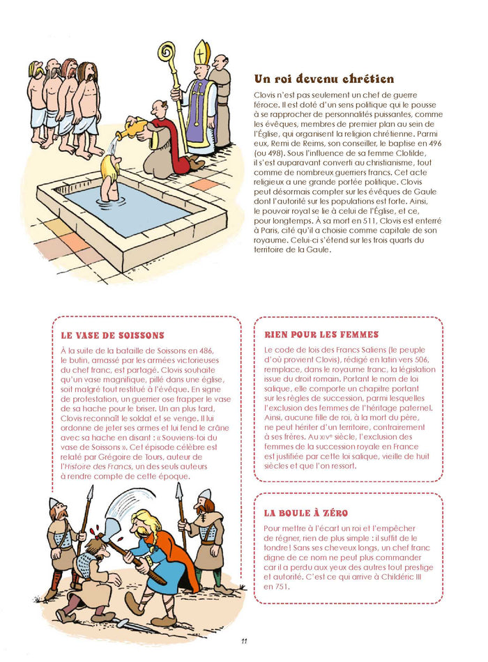 L'histoire de France en BD - Les rois de France