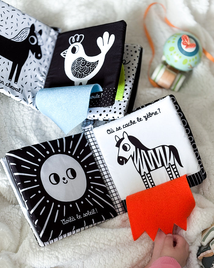 Le Premier Livre Tissu de Bébé - Mouton mignon