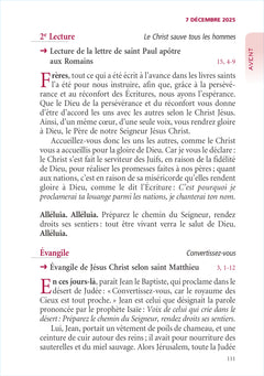 Missel des dimanches 2026