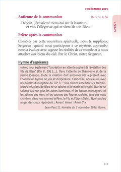 Missel des dimanches 2026