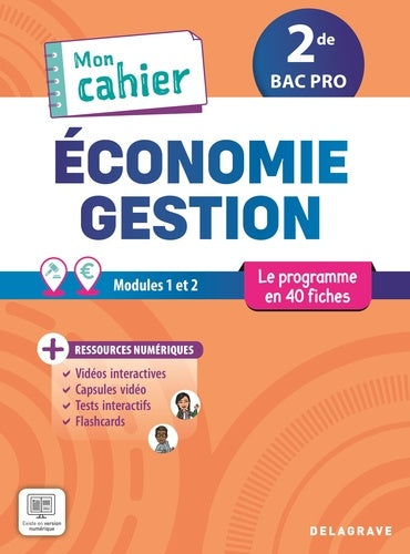 Mon cahier d'économie-gestion 2de Bac Pro (2025) - Pochette élève