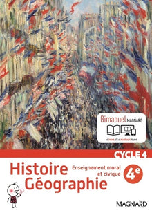 Histoire géographie, enseignement morale et civique 4e