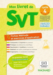 Mon livret de SVT Cycle 4