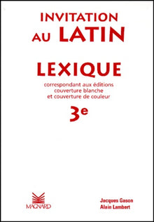 Lexique invitation au latin 3e