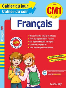 Cahier du jour/Cahier du soir français CM1 - Nouveau programme 2016