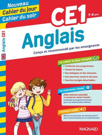 Anglais CE1 - Nouveau Cahier du jour Cahier du soir