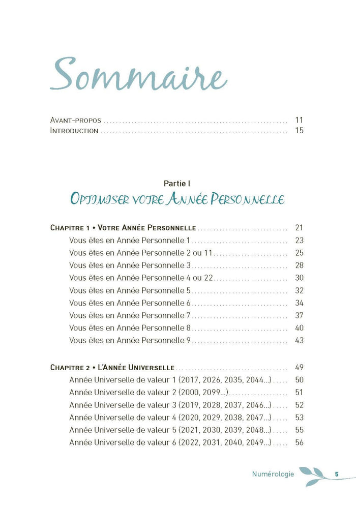 Numérologie, votre année personnelle