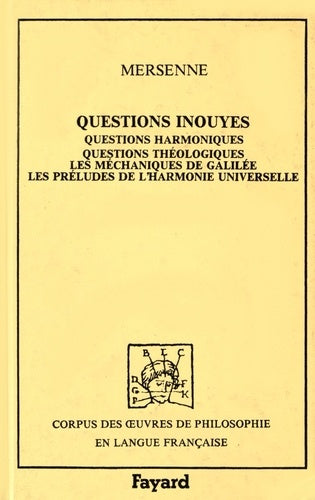 Questions inouïes (1634)