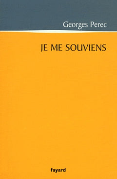 Je me souviens